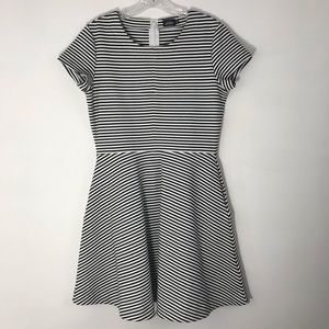 KATE SPADE Saturday knit stripes skater dress S